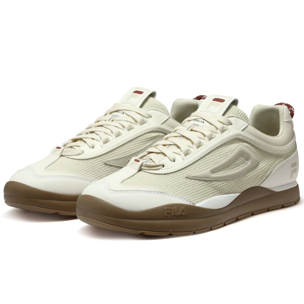 Кроссовки FILA FUSION Дышащий Легкий Лоу-топы Повседневная обувь Мужской Genius Абрикос - изображение 3