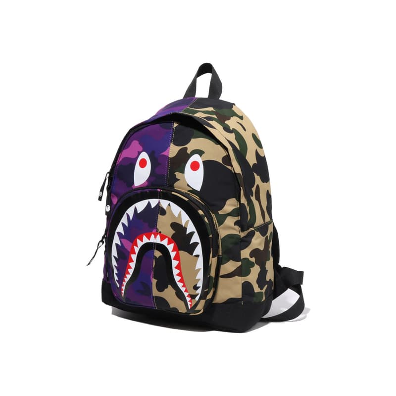 Рюкзак A BATHING APE Ткань Рюкзак Детский Темно-синий Фиолетовый - изображение 5