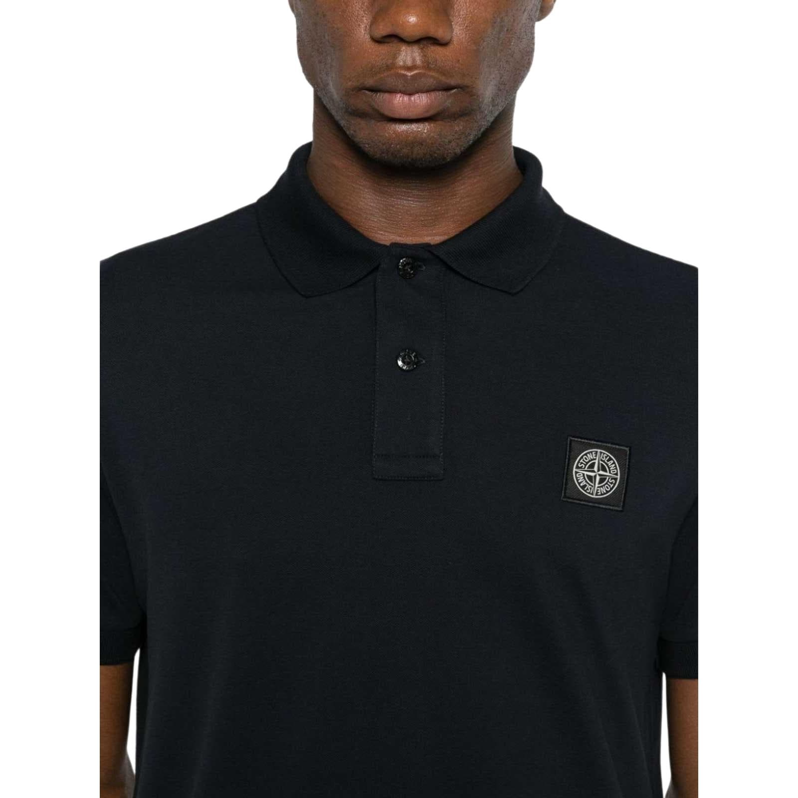 Поло STONE ISLAND Поло Мужское Синее - изображение 5