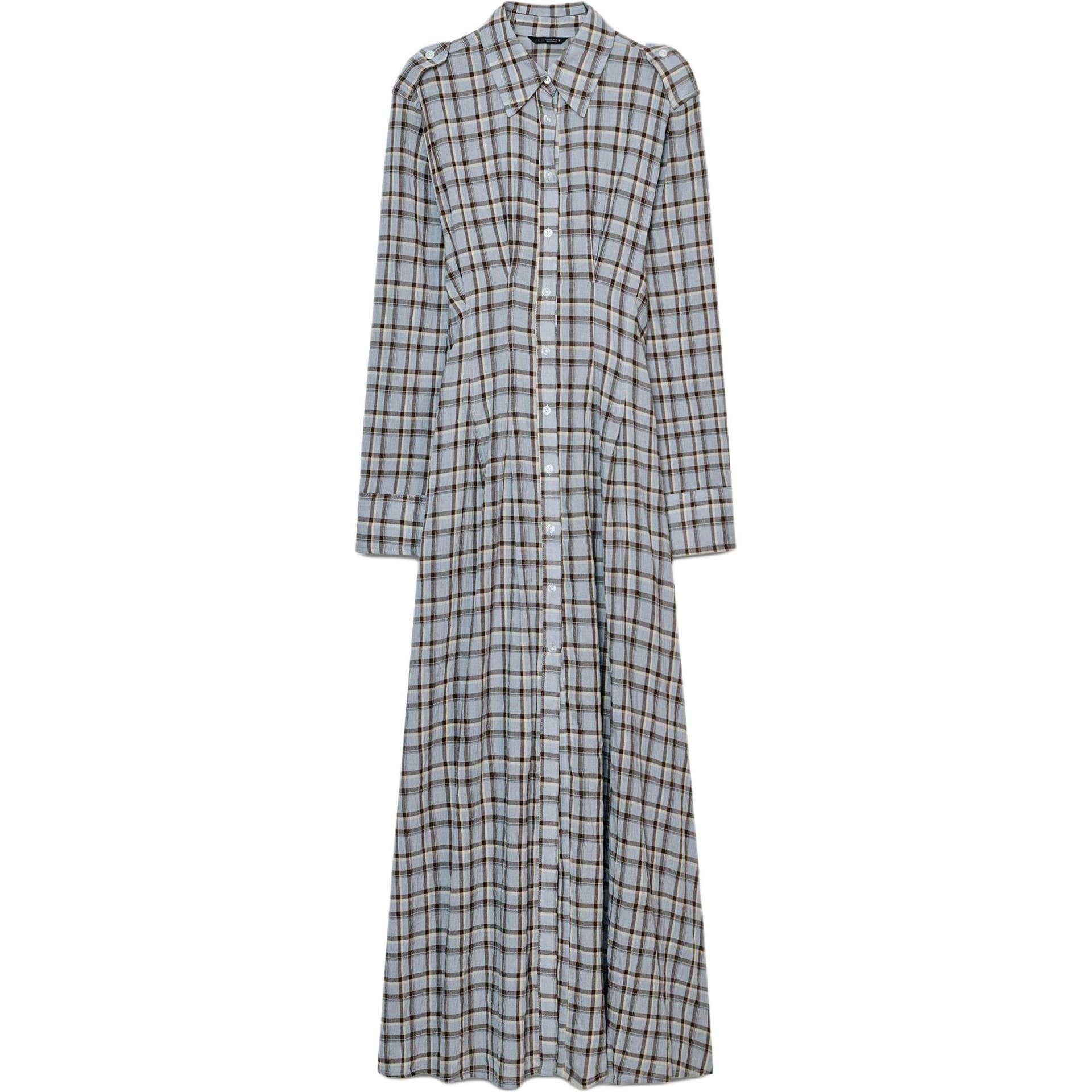 Платье ZARA Длинное платье с длинными рукавами для женщин - изображение 1