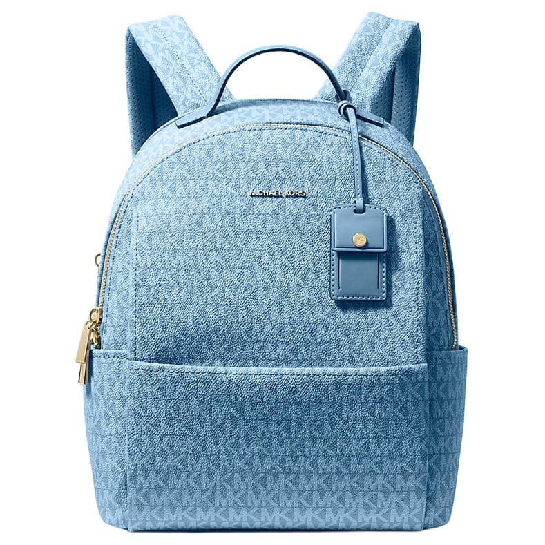 Рюкзак MICHAEL KORS Покрытый холст с искусственной кожей средний рюкзак женский синий - изображение 1