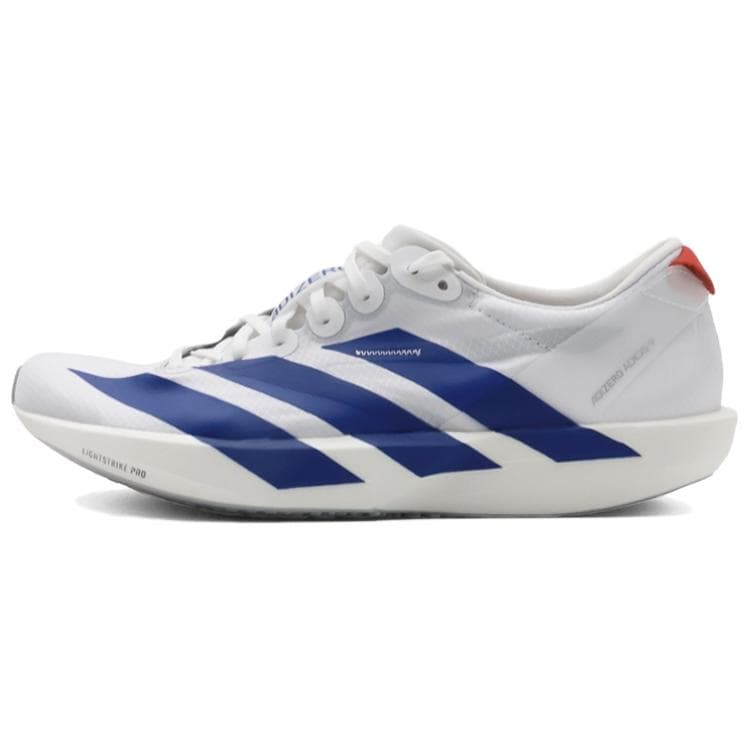 Кроссовки для бега Adidas Adizero Adios 9 Ткань Противоскользящая износостойкая Лоу-топы Гонки Беговые кроссовки Women's White Синий - изображение 1