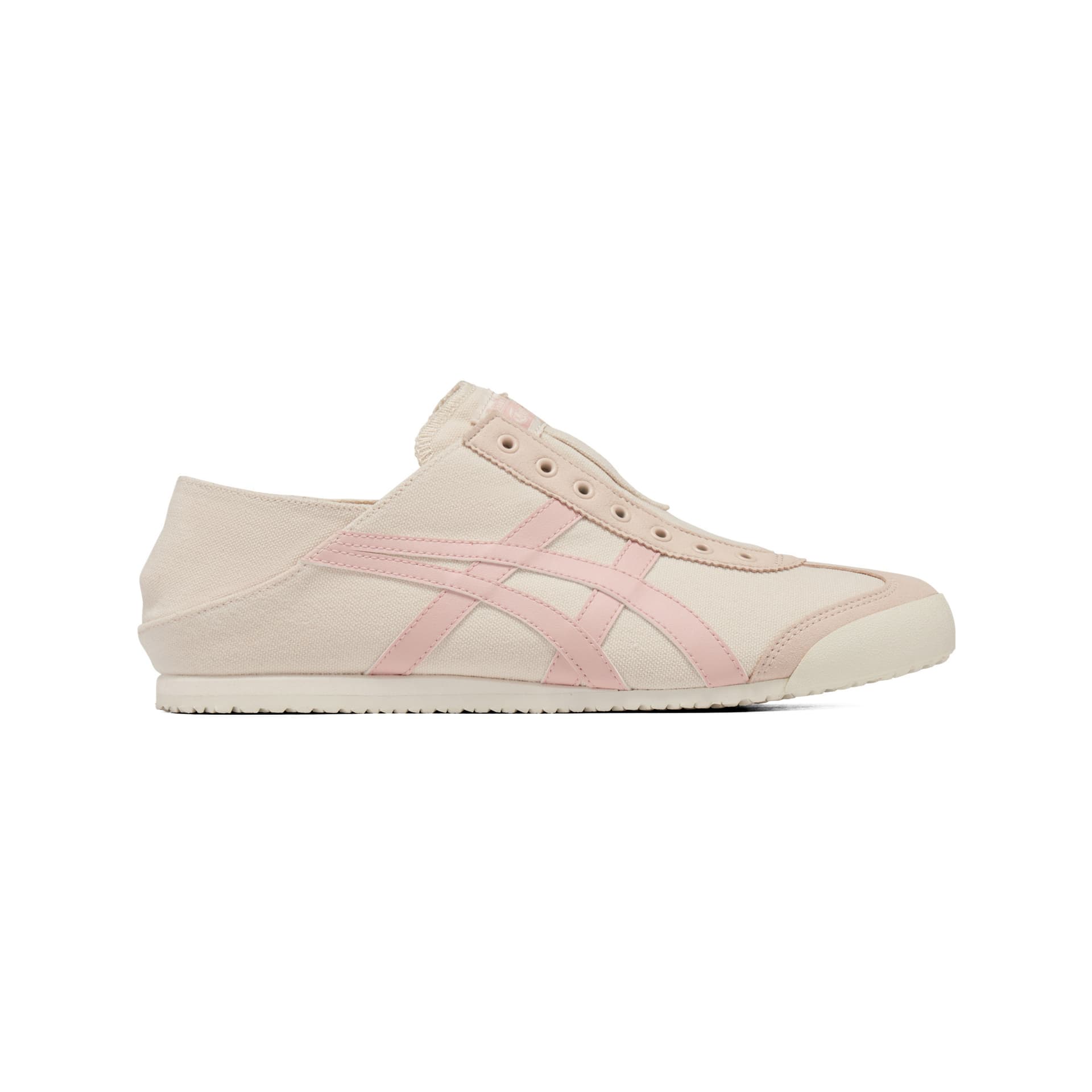 Кроссовки Onitsuka Tiger MEXICO 66 PARATY Комфортная Низкая Повседневная Обувь Унисекс Бежевый Розовый - изображение 2