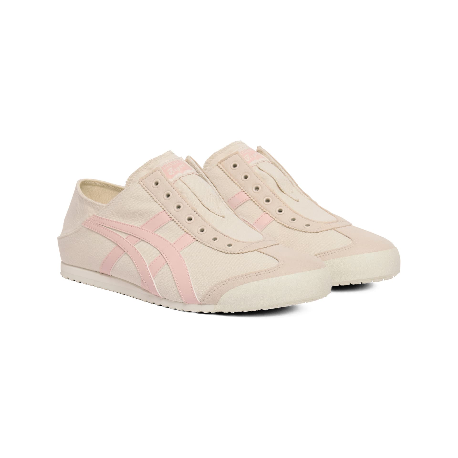 Кроссовки Onitsuka Tiger MEXICO 66 PARATY Комфортная Низкая Повседневная Обувь Унисекс Бежевый Розовый - изображение 3