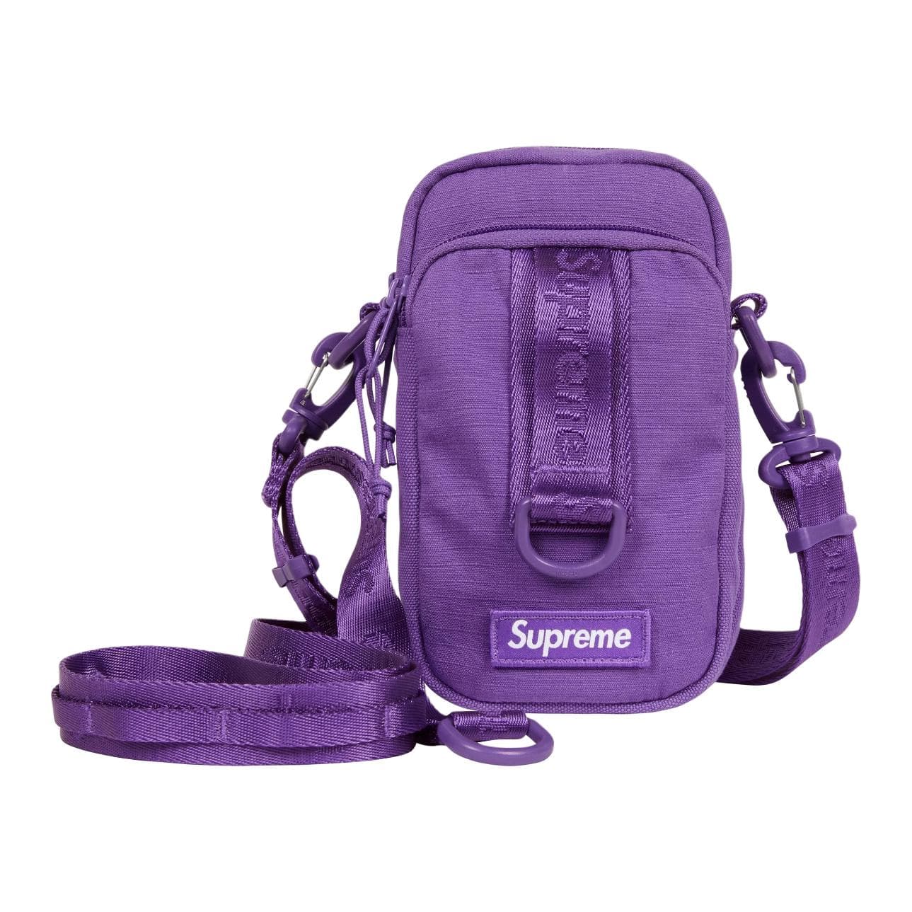 Мини-сумка Supreme CORDURA® Хлопковая смесь Резистентная к разрыву ткань Сумка через плечо Унисекс Фиолетовая - изображение 1