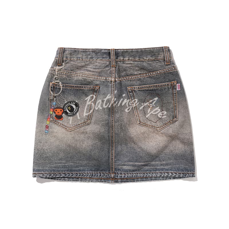 A BATHING APE SS26 Джинсовые шорты Женские - изображение 2