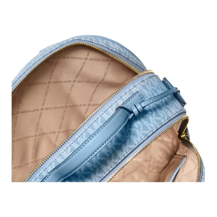 Рюкзак MICHAEL KORS Покрытый холст с искусственной кожей средний рюкзак женский синий - изображение 3