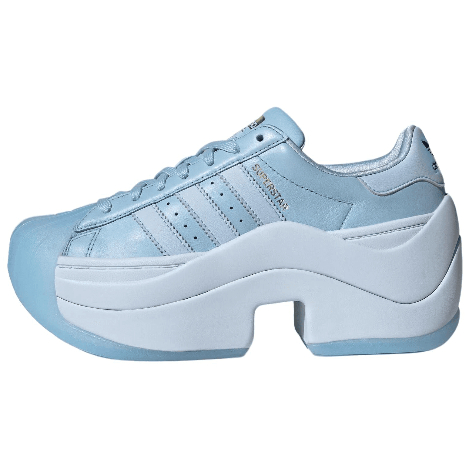 Кроссовки Adidas Originals Superstar Bold Повседневная обувь Женская Кристально-синий - изображение 1