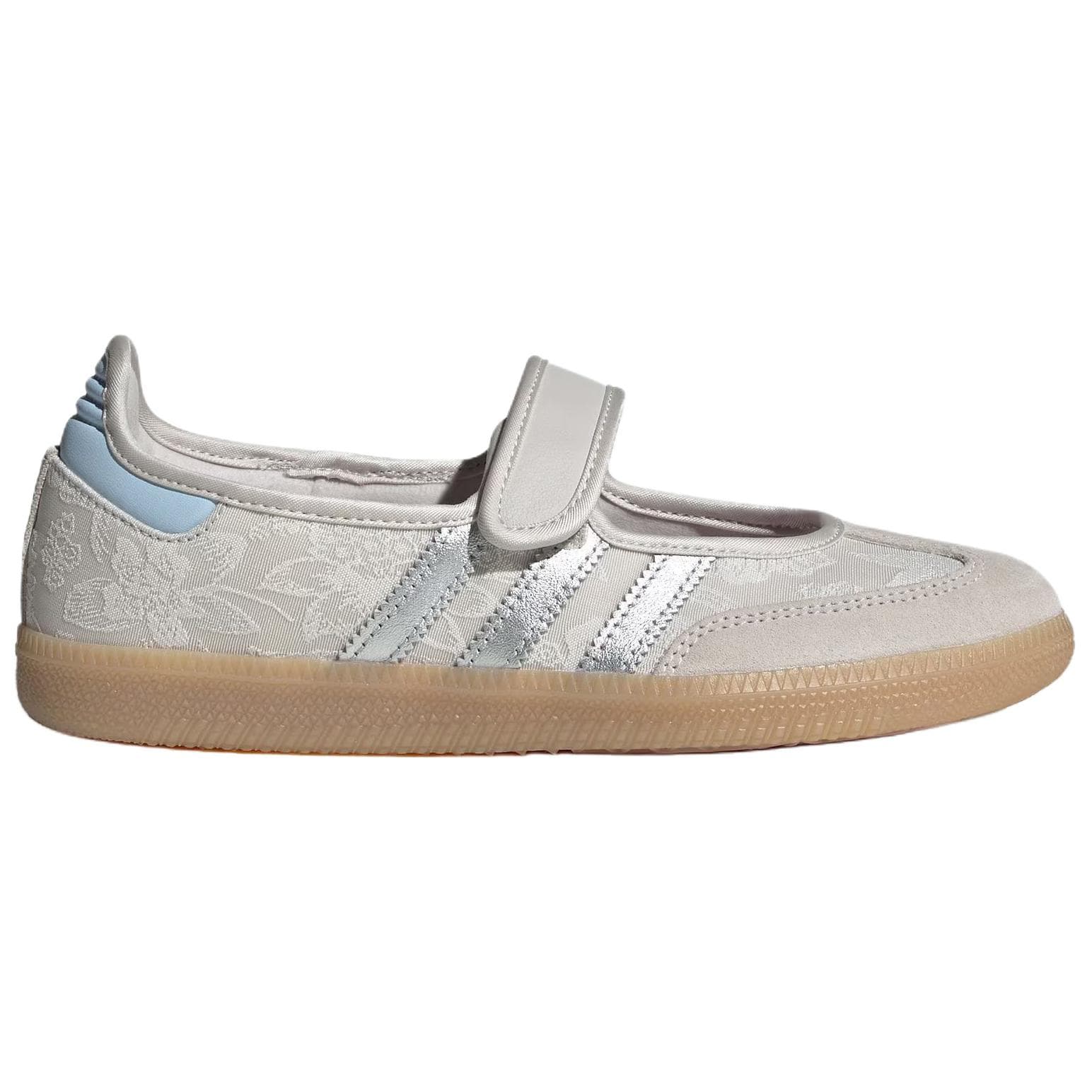 Adidas Originals X LIBERTY Лондон Samba Jane Тонкие и Без Форма Туфли Мэри Джейн Женские Серые - изображение 2