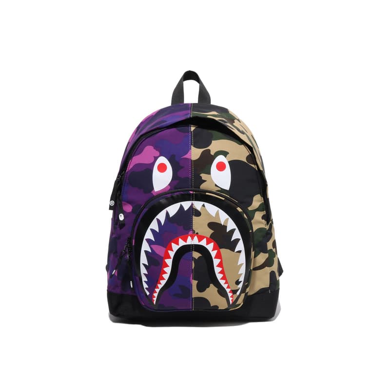 Рюкзак A BATHING APE Ткань Рюкзак Детский Темно-синий Фиолетовый - изображение 4