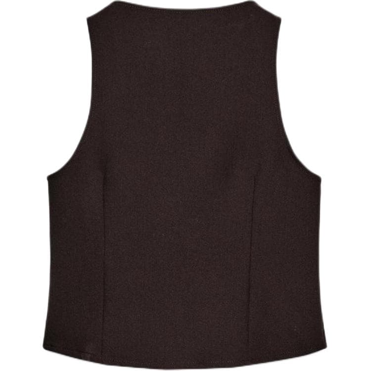Майка ZARA Коричневый Женские Майки - изображение 2