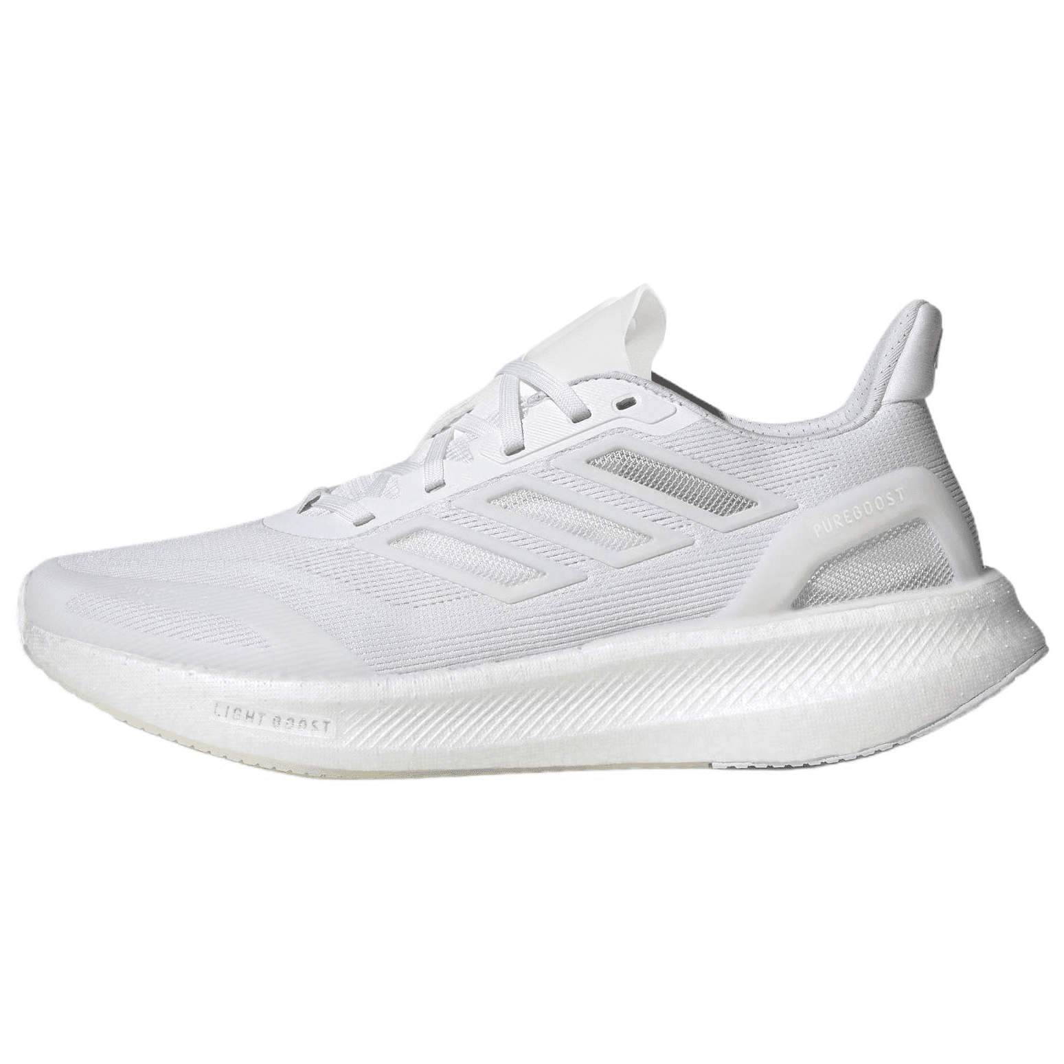 Кроссовки для бега Adidas PUREBOOST 5 Ткань противоскользящая устойчивая к истиранию беговые кроссовки с отскоком мужские белые - изображение 1