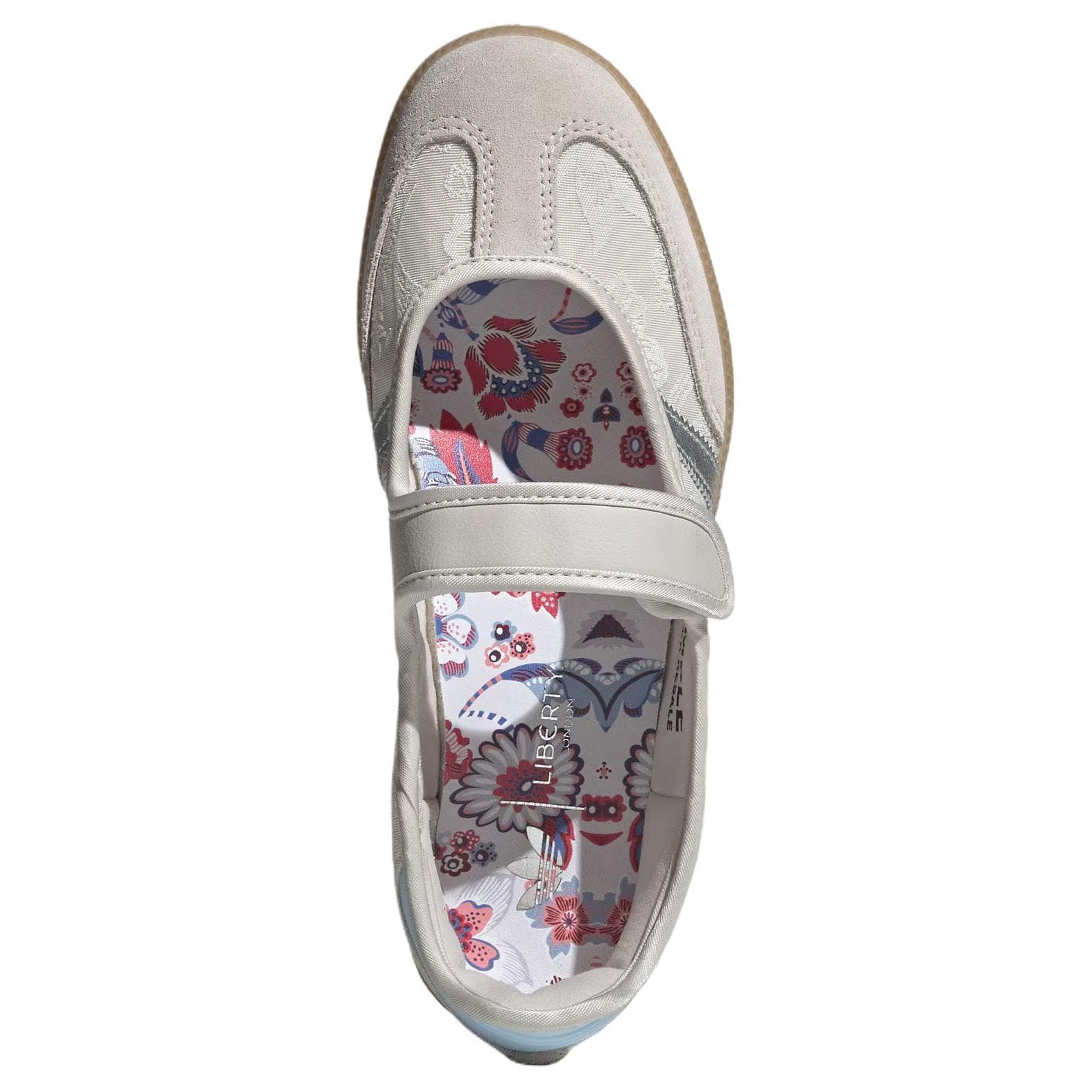 Adidas Originals X LIBERTY Лондон Samba Jane Тонкие и Без Форма Туфли Мэри Джейн Женские Серые - изображение 4