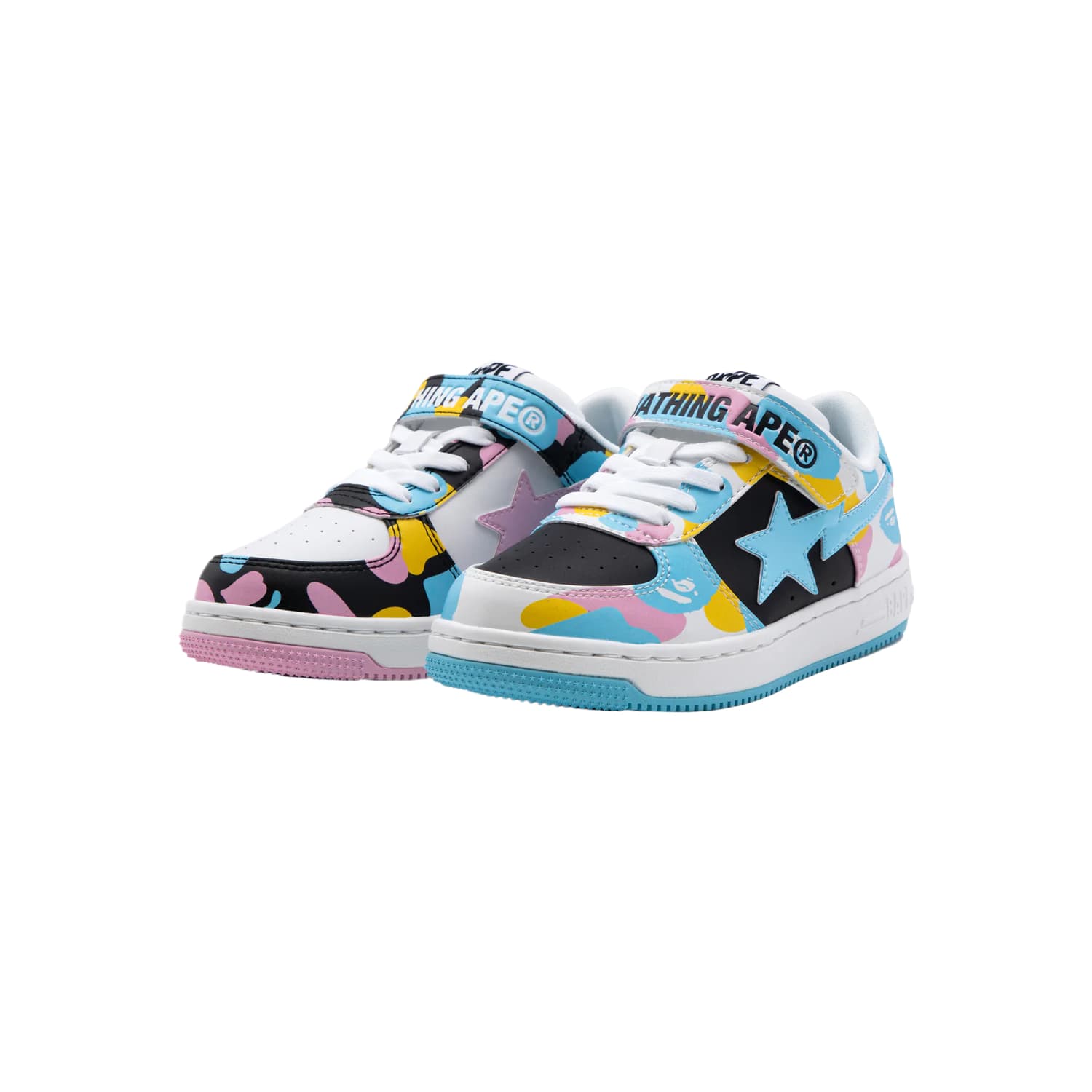 Кроссовки A BATHING APE BAPE STA Синтетическая кожа Низкий топ Повседневная обувь Детская - изображение 2
