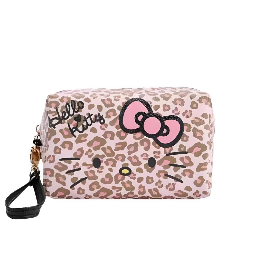 Sanrio Hello Kitty PU (полиуретан) Комбо Набор Женский Леопард с принтом Розовый - изображение 3