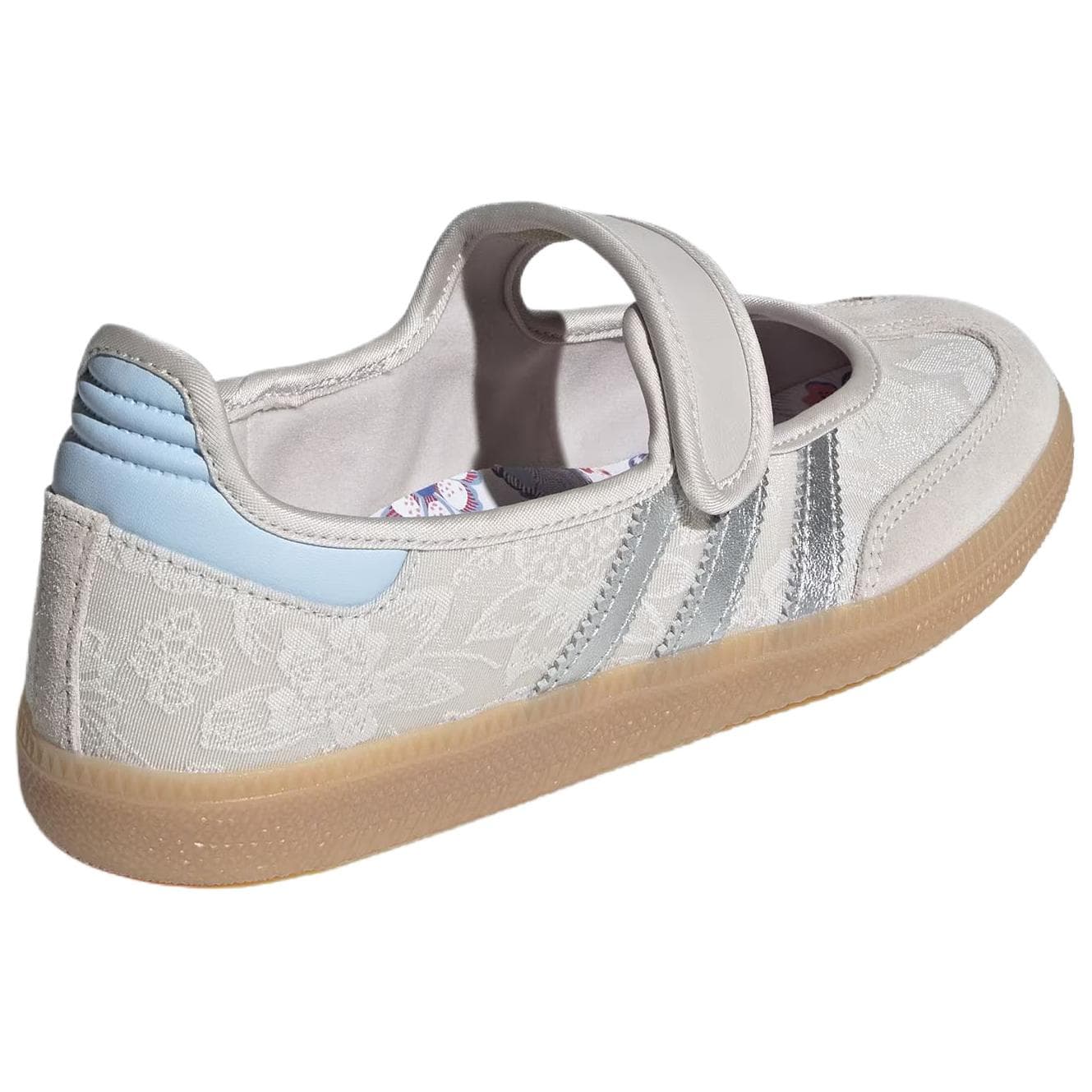 Adidas Originals X LIBERTY Лондон Samba Jane Тонкие и Без Форма Туфли Мэри Джейн Женские Серые - изображение 5