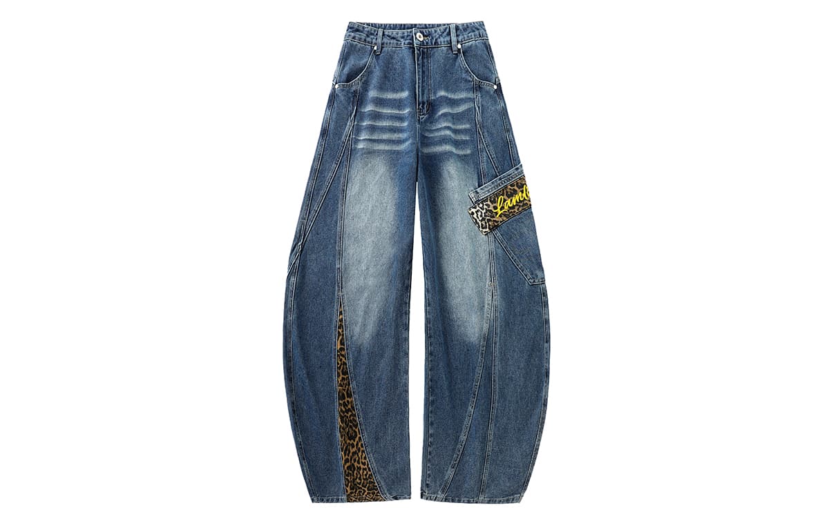 Штаны LAMLICKA Blue Unisex Jeans LAMLICKA Синий Унисекс Джинсы - изображение 1