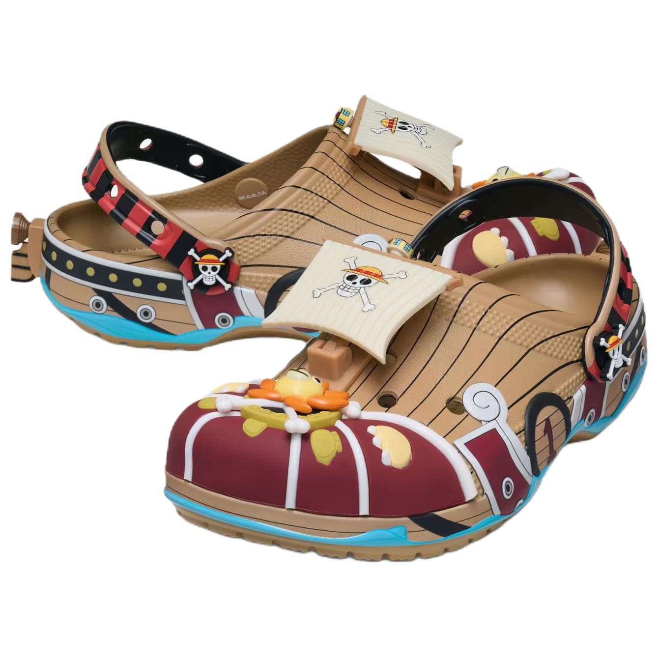 Сабо Crocs X ONE PIECE THOUSAND Sunny Classic сандалии унисекс разноцветные - изображение 3