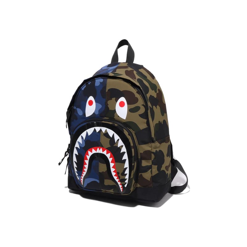 Рюкзак A BATHING APE Ткань Рюкзак Детский Темно-синий Фиолетовый - изображение 2