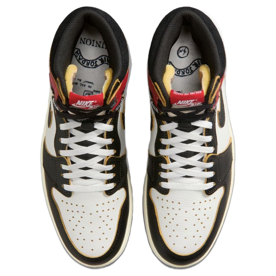 Ретро баскетбольные кроссовки Jordan x UNION X Fragment Design Air Jordan 1 High Ретро-баскетбольные кроссовки Унисекс - изображение 4
