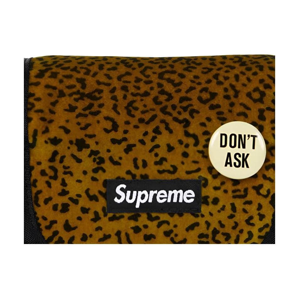 Портмоне Supreme Вельвет Флок с хлопковым украшением кошелек-монета мини унисекс коричневый и черный - изображение 2