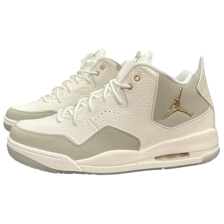Ретро баскетбольные кроссовки Jordan Courtside 23 Искусственная кожа aj удобный универсальный Износостойкий Мид-топ ретро баскетбольные кроссовки Мужской Бежевый - изображение 2