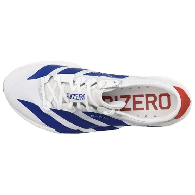 Кроссовки для бега Adidas Adizero Adios 9 Ткань Противоскользящая износостойкая Лоу-топы Гонки Беговые кроссовки Women's White Синий - изображение 3