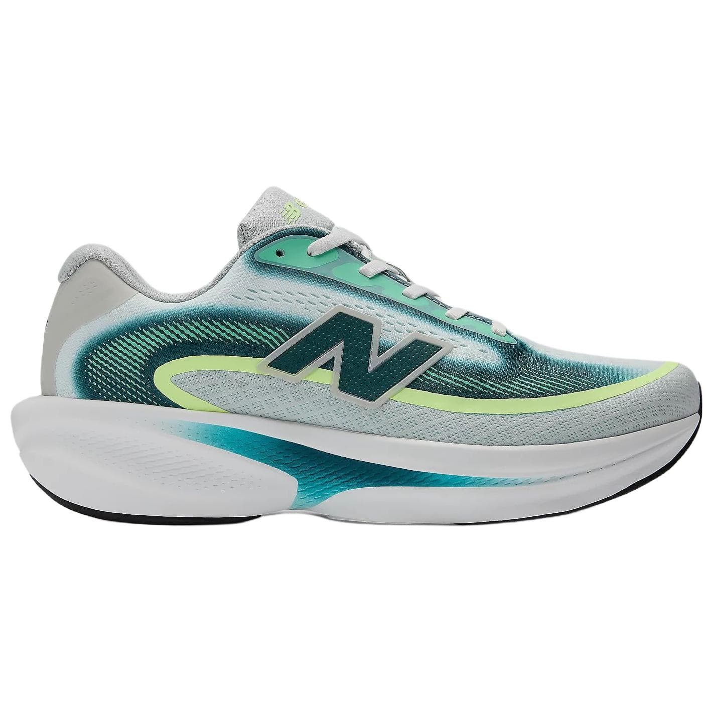 Кроссовки для бега new balance Ellipse v1 Дышащий Беговые кроссовки Мужской Бело-зеленый - изображение 2