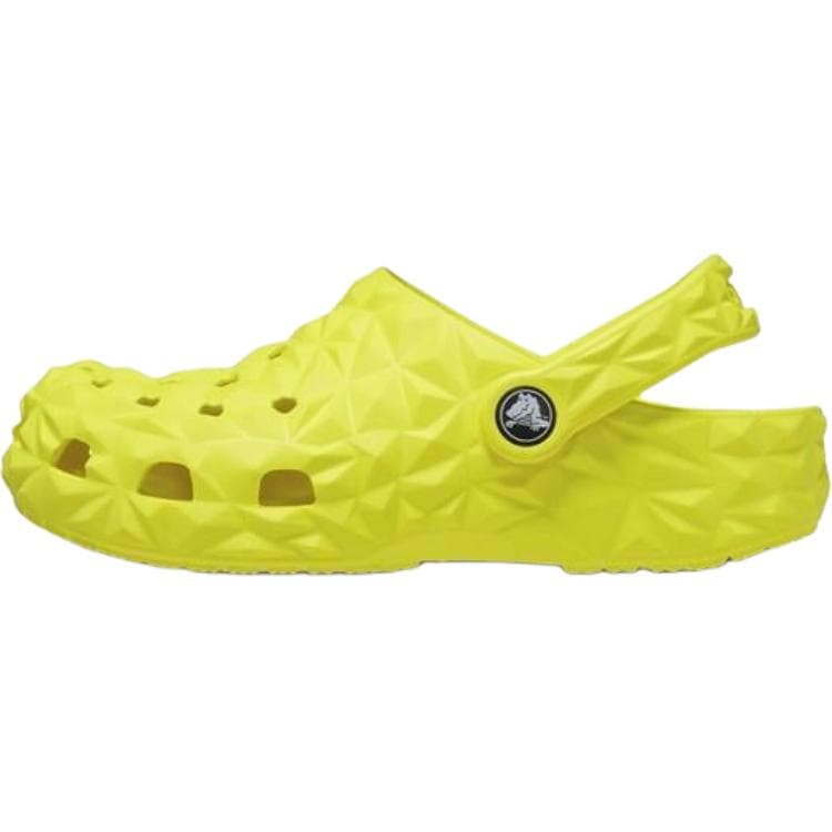 Crocs Classic Geometric Clog Водонепроницаемый Детский Сабо из Резины для Возрастных 3-7 Лет Желтого Цвета - изображение 1