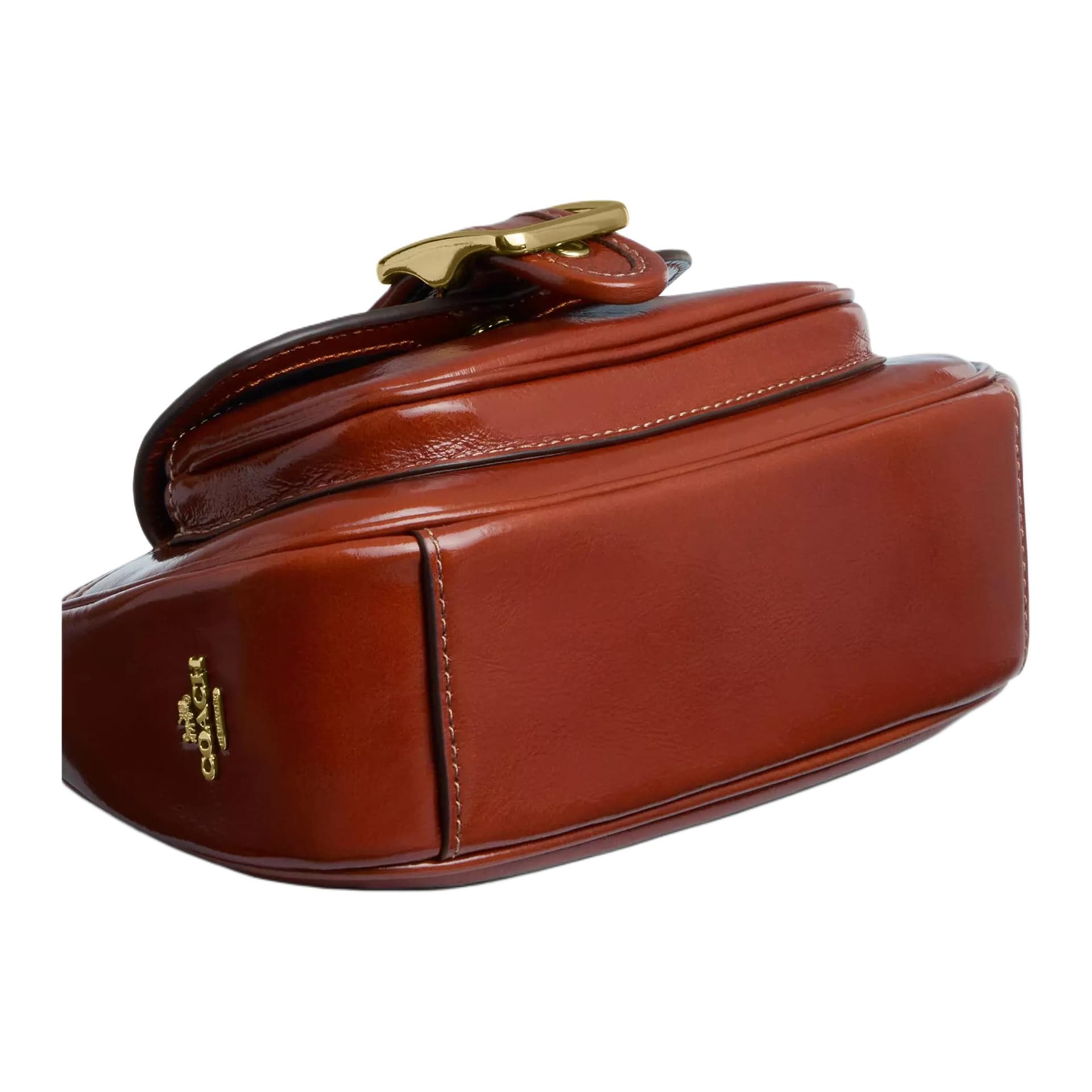 Мини-сумка COACH Ashton Кожа Плечевая Сумка Мини-Версия Женская Корица - изображение 6