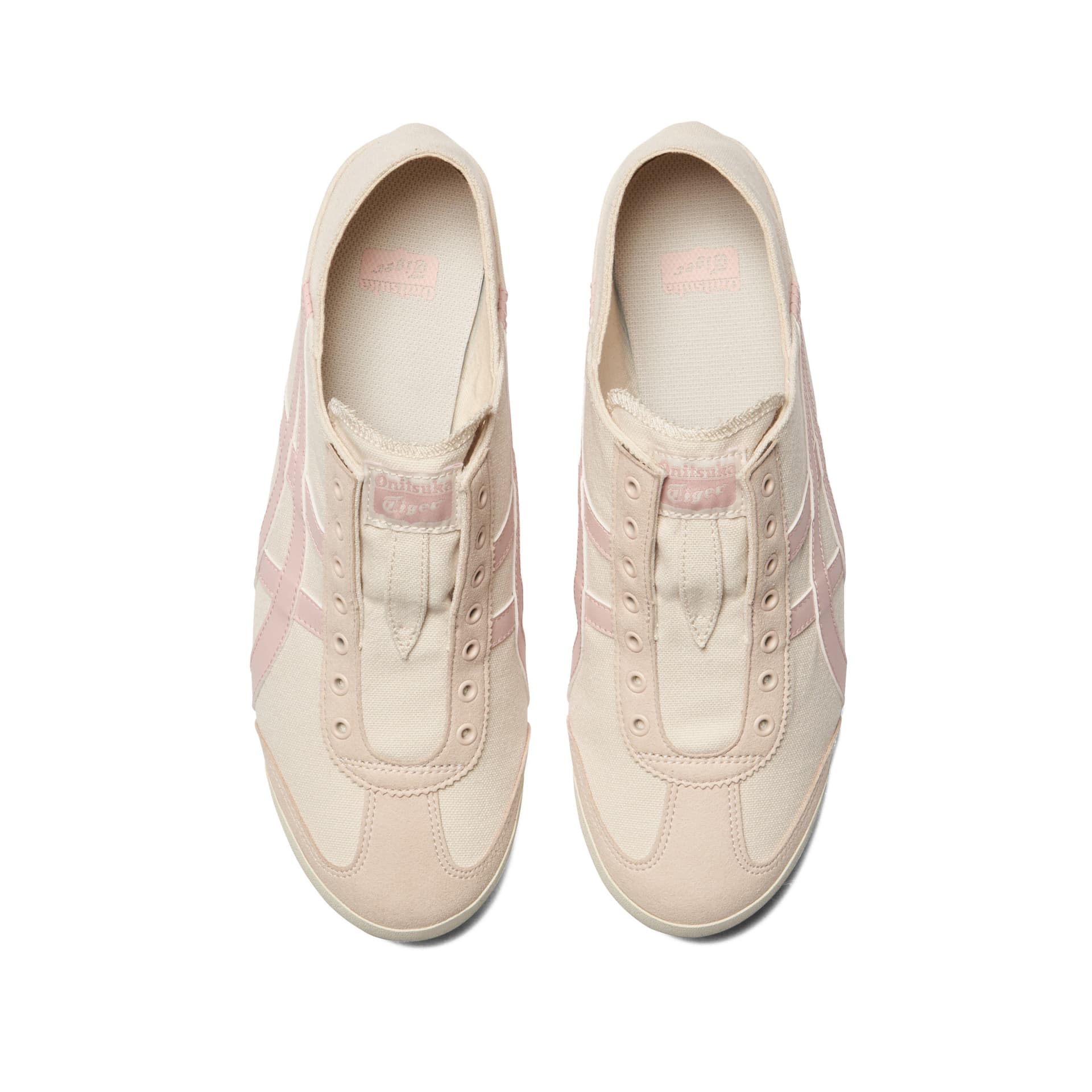 Кроссовки Onitsuka Tiger MEXICO 66 PARATY Комфортная Низкая Повседневная Обувь Унисекс Бежевый Розовый - изображение 5