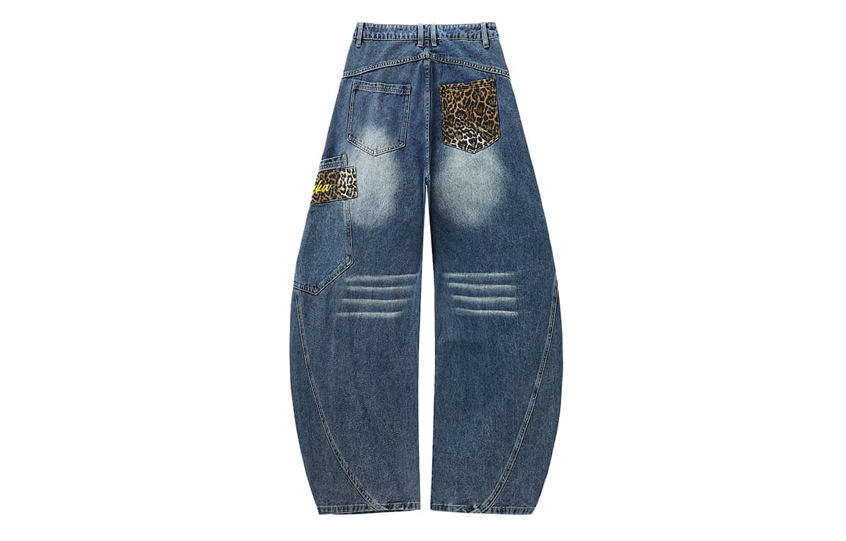Штаны LAMLICKA Blue Unisex Jeans LAMLICKA Синий Унисекс Джинсы - изображение 2