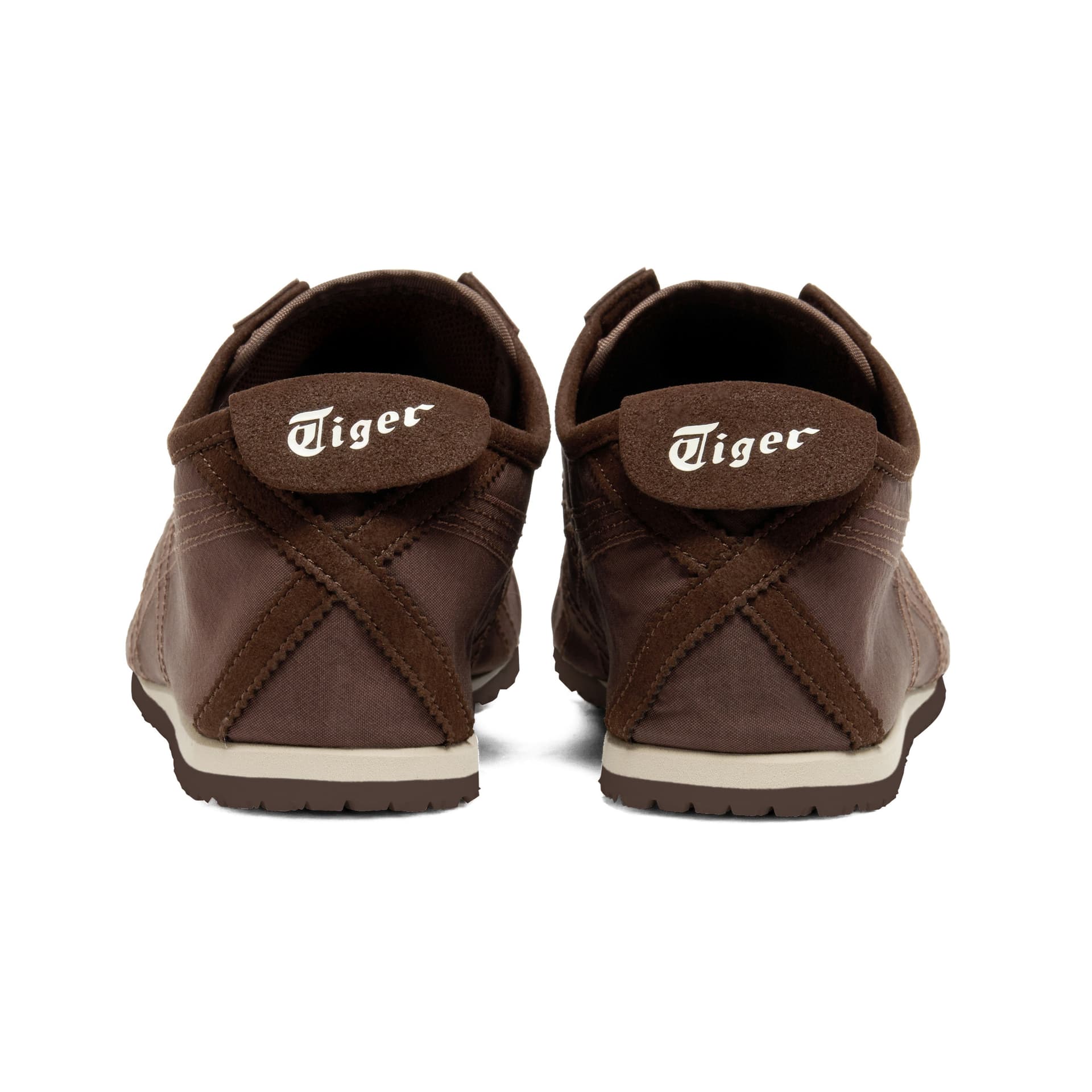 Кроссовки Onitsuka Tiger MEXICO 66 Slip-On Ткань Низкий Верх Повседневная Обувь Унисекс Темно-Коричневый - изображение 5