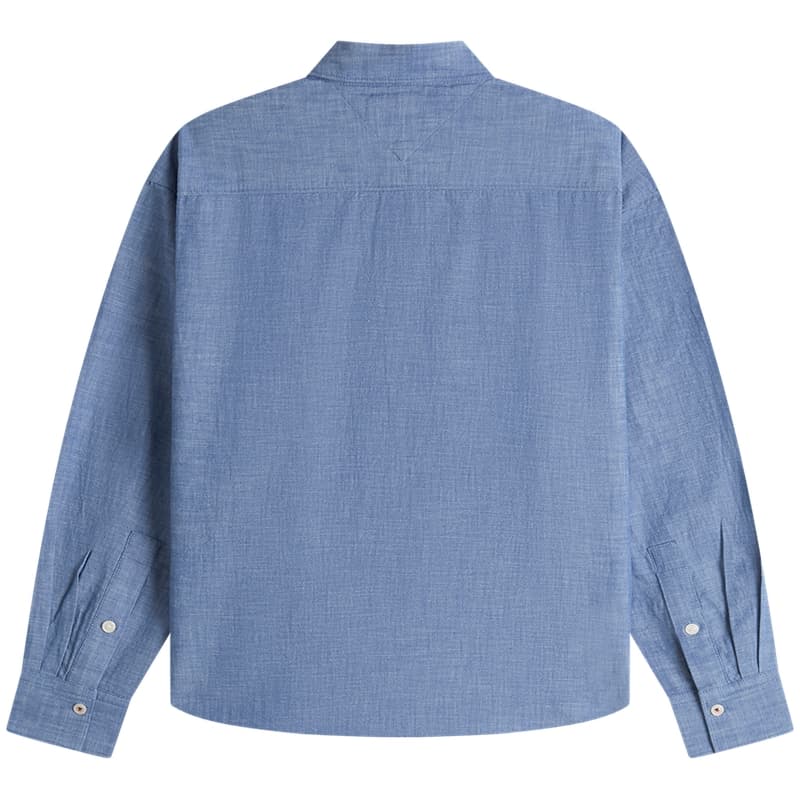 Блузка Tommy Hilfiger Blue DVA Women's Shirts Томми Хилфигер Синий DVA Женские Рубашки - изображение 2