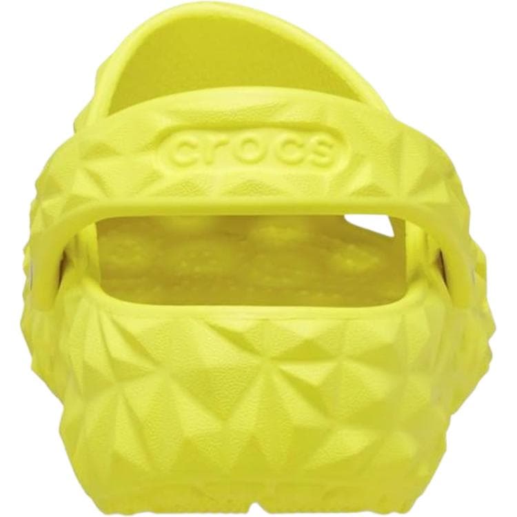 Crocs Classic Geometric Clog Водонепроницаемый Детский Сабо из Резины для Возрастных 3-7 Лет Желтого Цвета - изображение 4