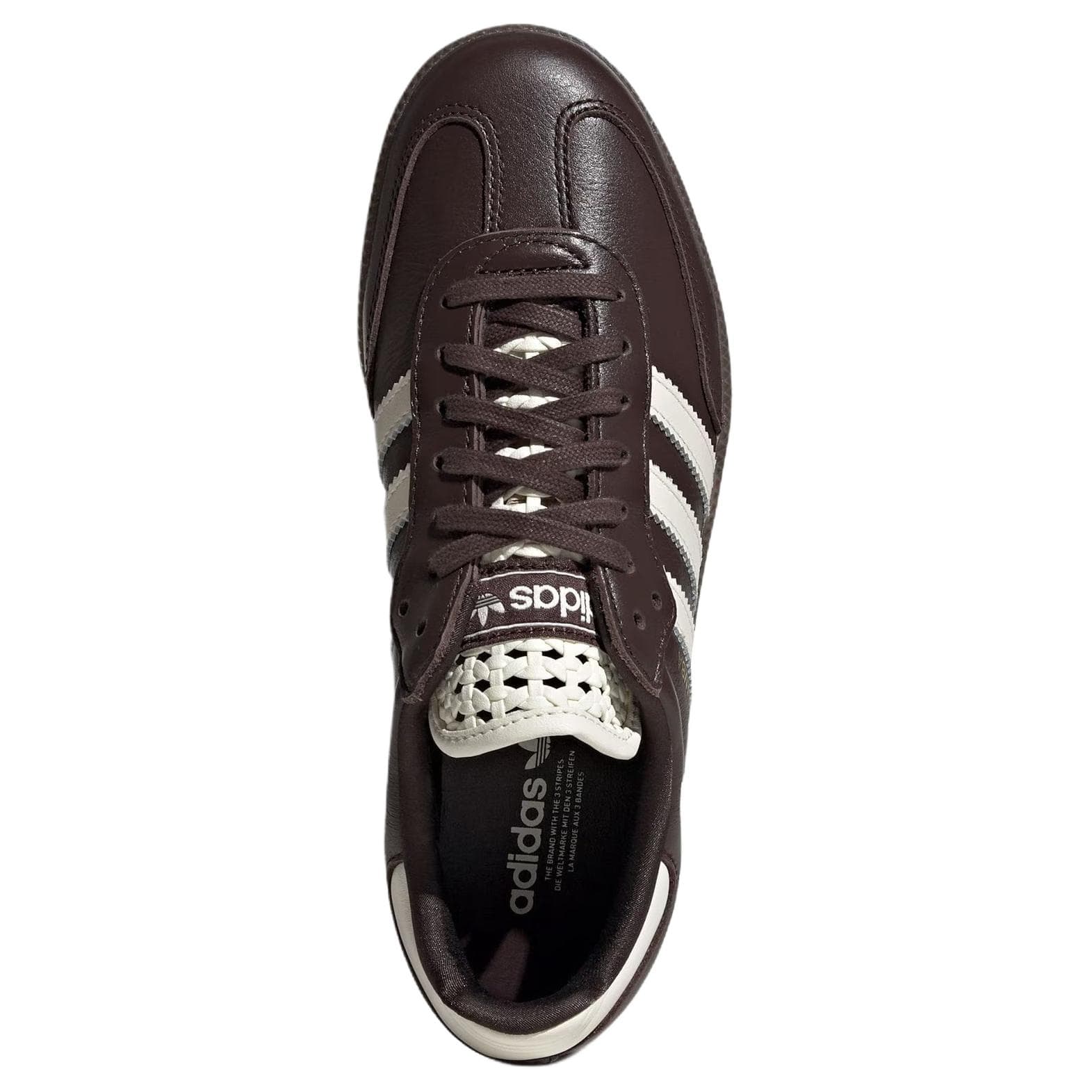 Кроссовки Adidas Originals Samba OG Кеды немецкой армии (GAT) Женские Аврора Коричневый Нефритовый Белый - изображение 5