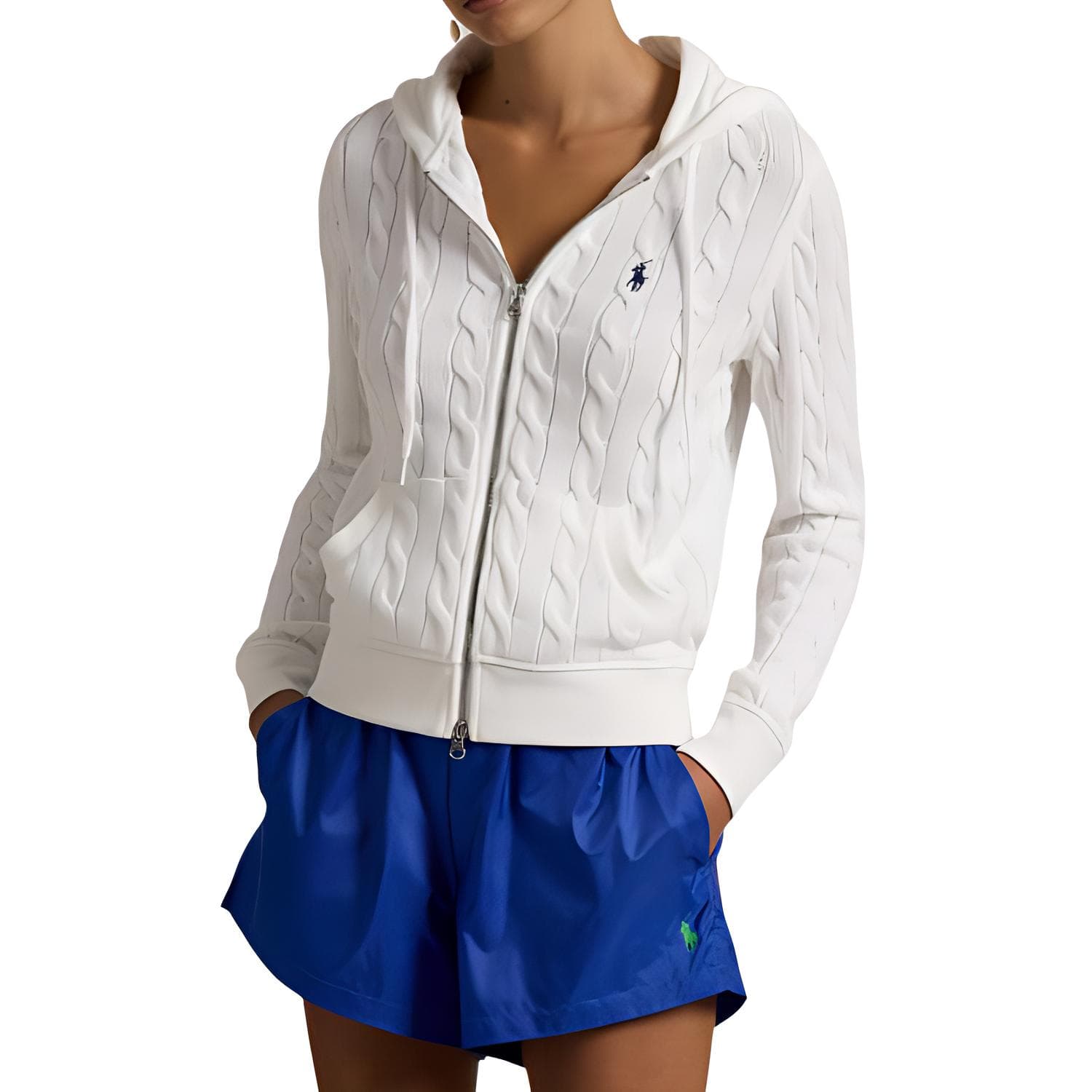 Кофта Polo Ralph Lauren Трикотаж Облегающий Women's White - изображение 2