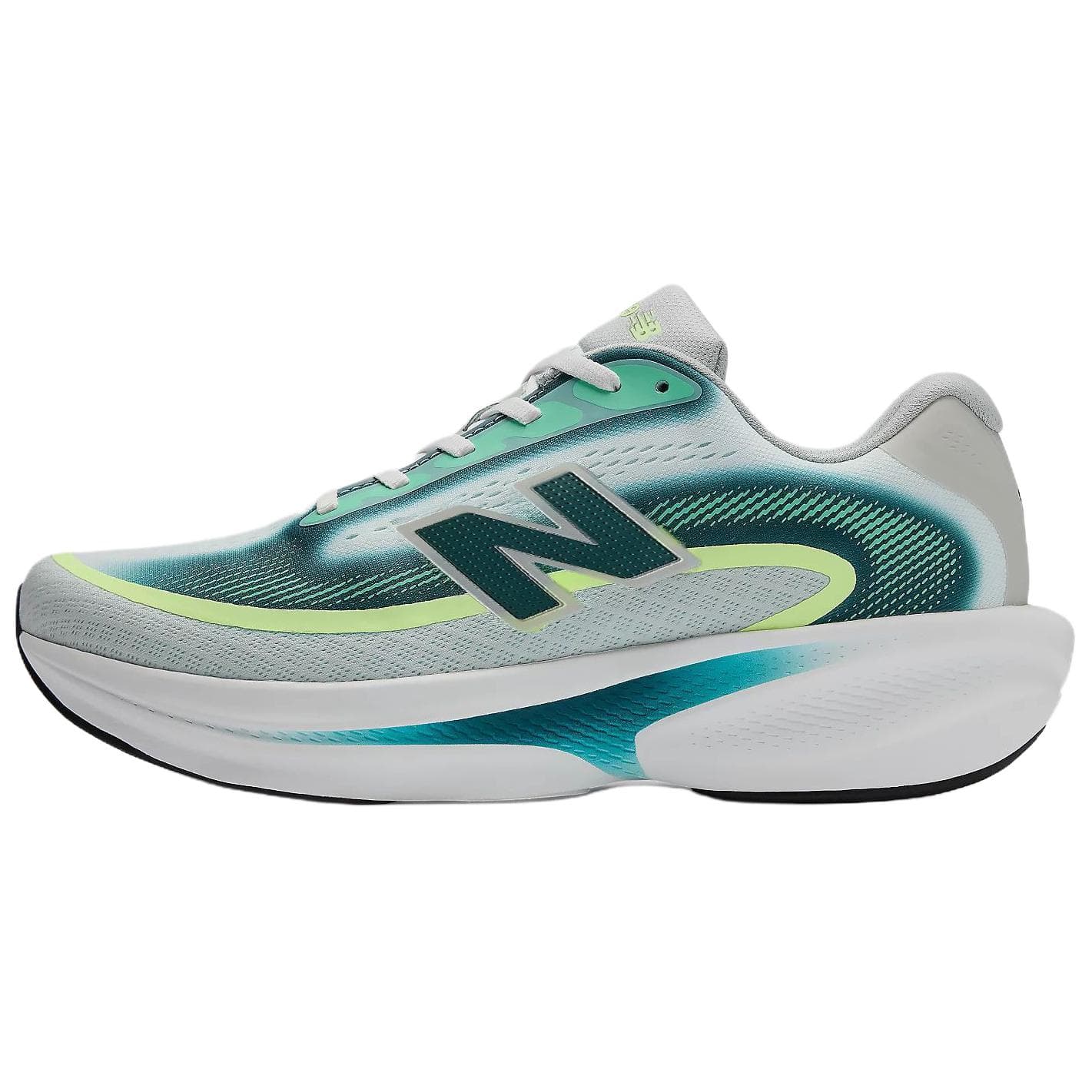 Кроссовки для бега new balance Ellipse v1 Дышащий Беговые кроссовки Мужской Бело-зеленый - изображение 1