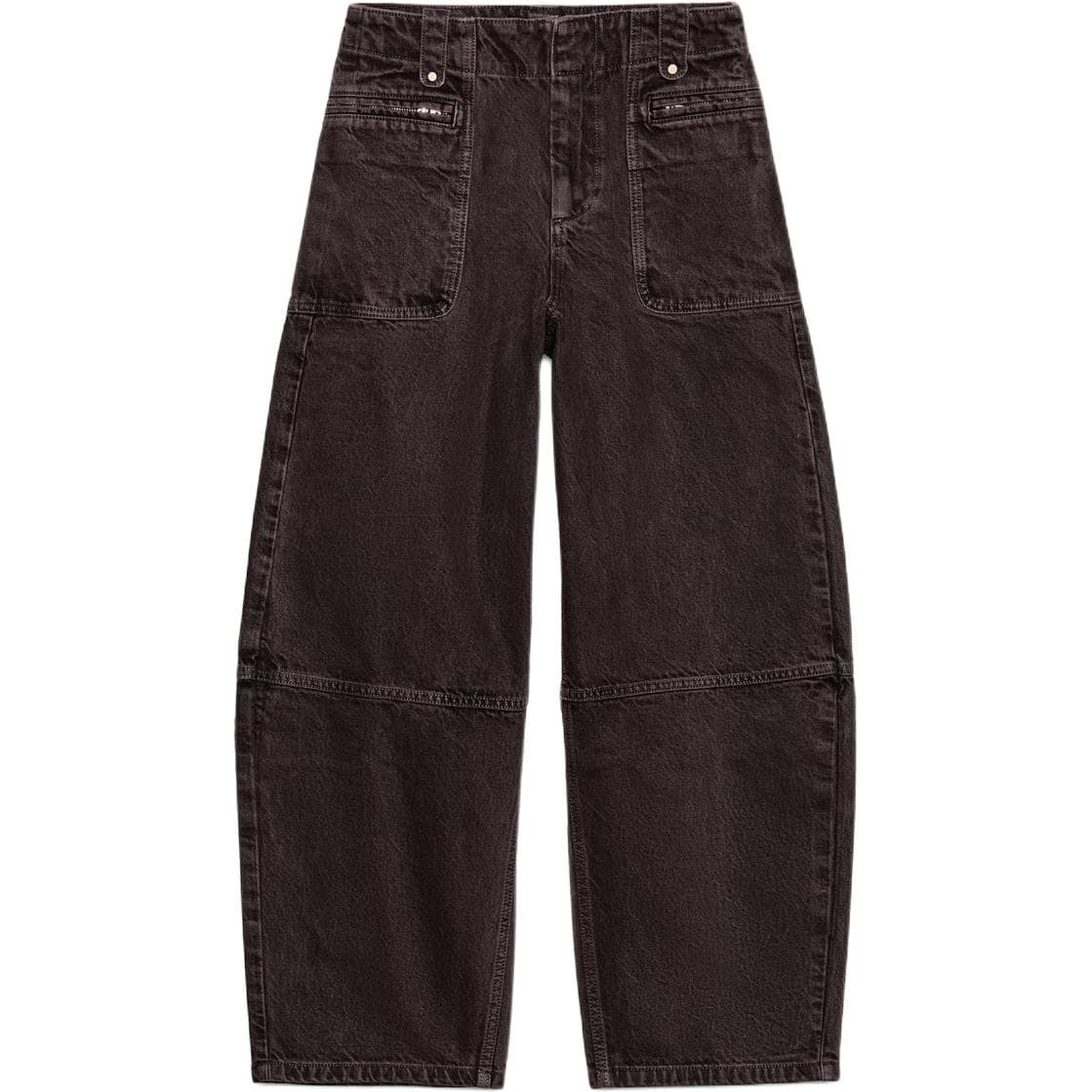 Джинсы ZARA Коричневый Женские Джинсы - изображение 1