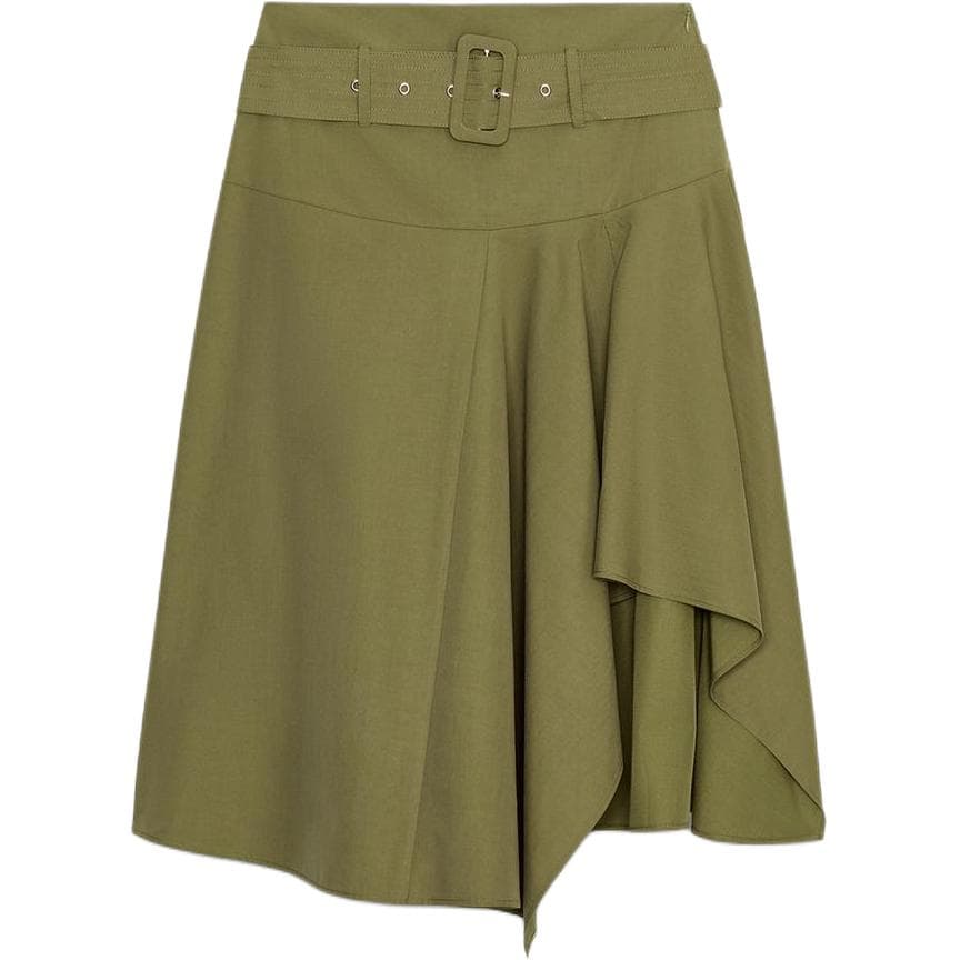 Юбка ZARA Khaki Женские Повседневные Длинные Юбки - изображение 1