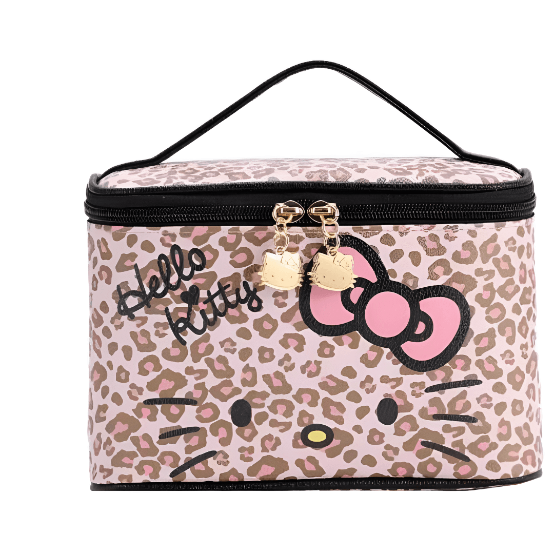 Sanrio Hello Kitty PU (полиуретан) Комбо Набор Женский Леопард с принтом Розовый - изображение 2
