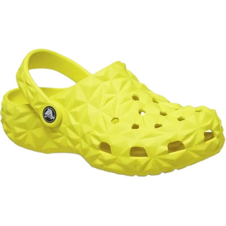 Crocs Classic Geometric Clog Водонепроницаемый Детский Сабо из Резины для Возрастных 3-7 Лет Желтого Цвета - изображение 3