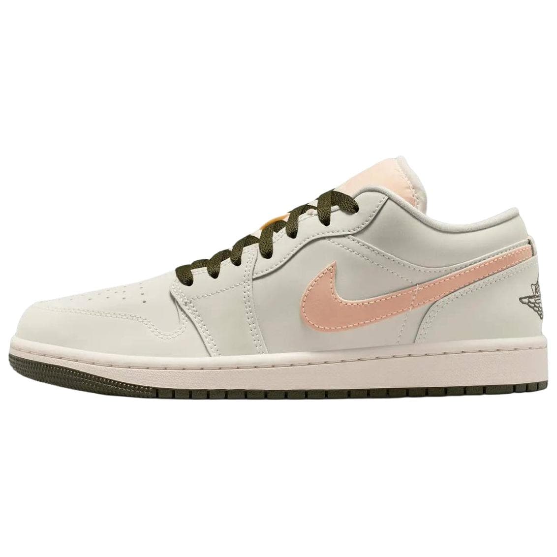 Ретро баскетбольные кроссовки Jordan Air Jordan 1 Винтажные Баскетбольные Кроссовки Женские Парусный Белый Розовый Оранжевый - изображение 1