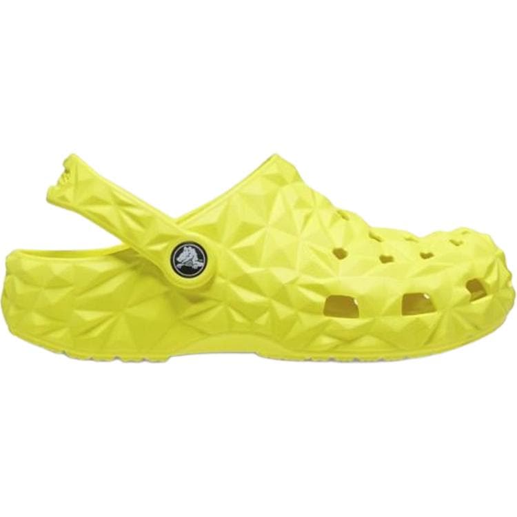 Crocs Classic Geometric Clog Водонепроницаемый Детский Сабо из Резины для Возрастных 3-7 Лет Желтого Цвета - изображение 2