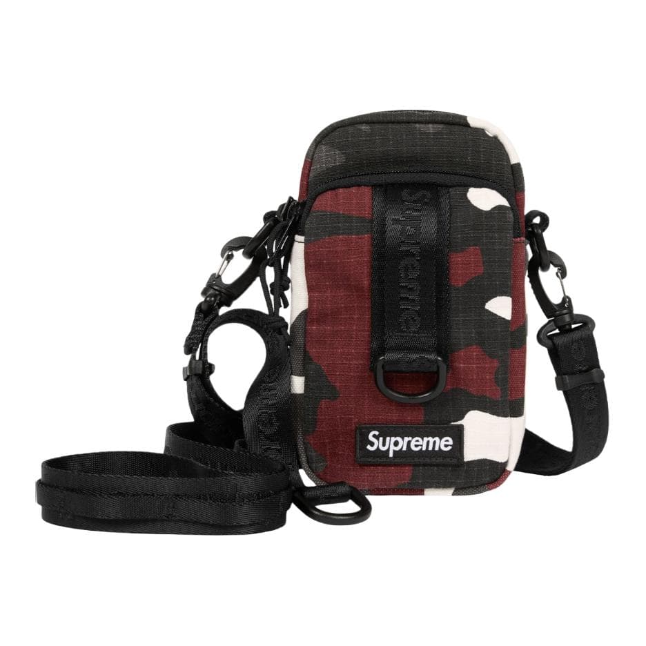 Мини-сумка Supreme CORDURA® Хлопковая смесь Резистентная к разрыву ткань Сумка через плечо Унисекс Красная Камуфляжная - изображение 1