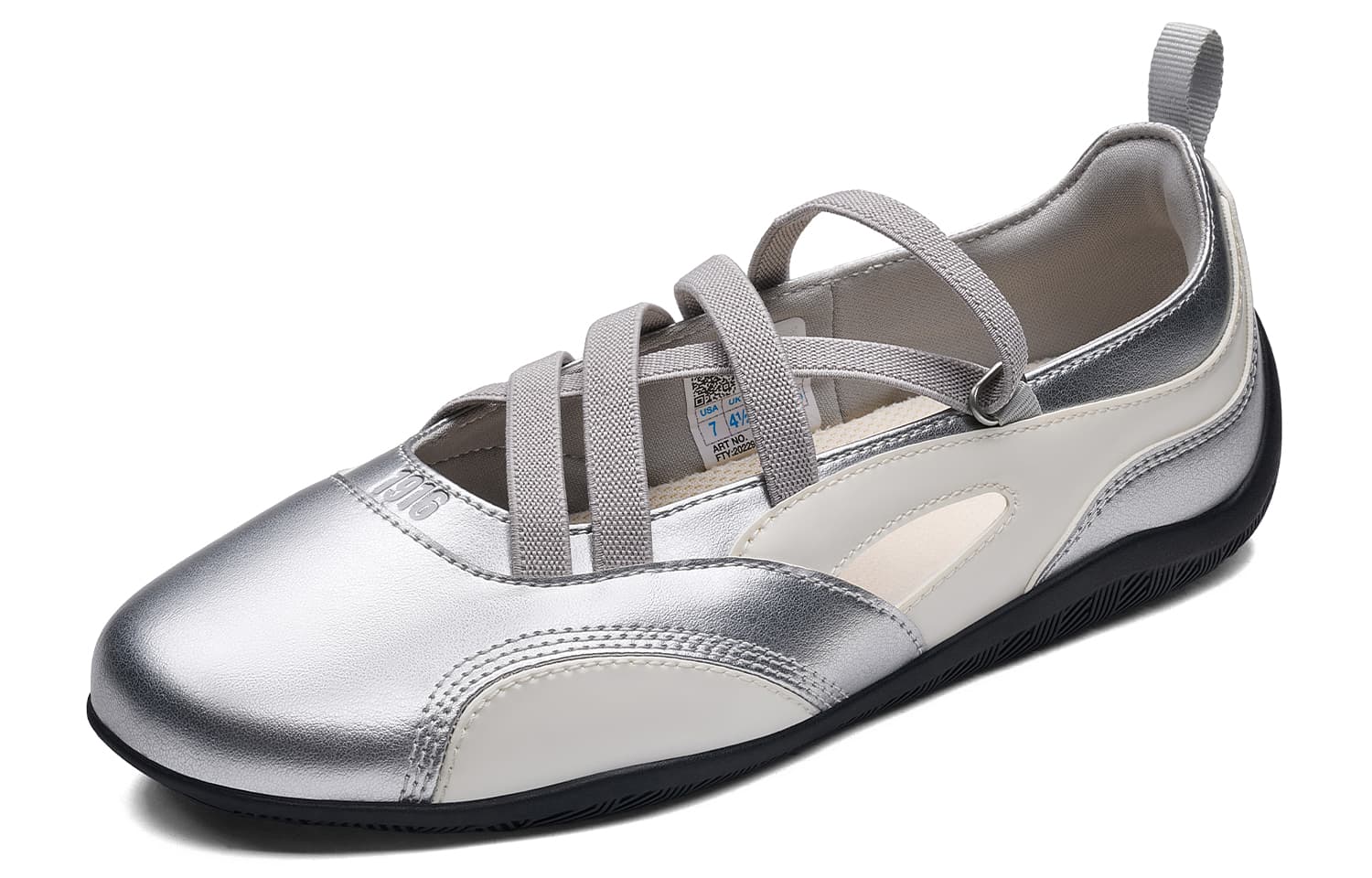 Кроссовки KAPPA Спина To Спина Противоскользящая Низкий Верх Повседневная Обувь Женская Серебристый Классический Белый - изображение 3