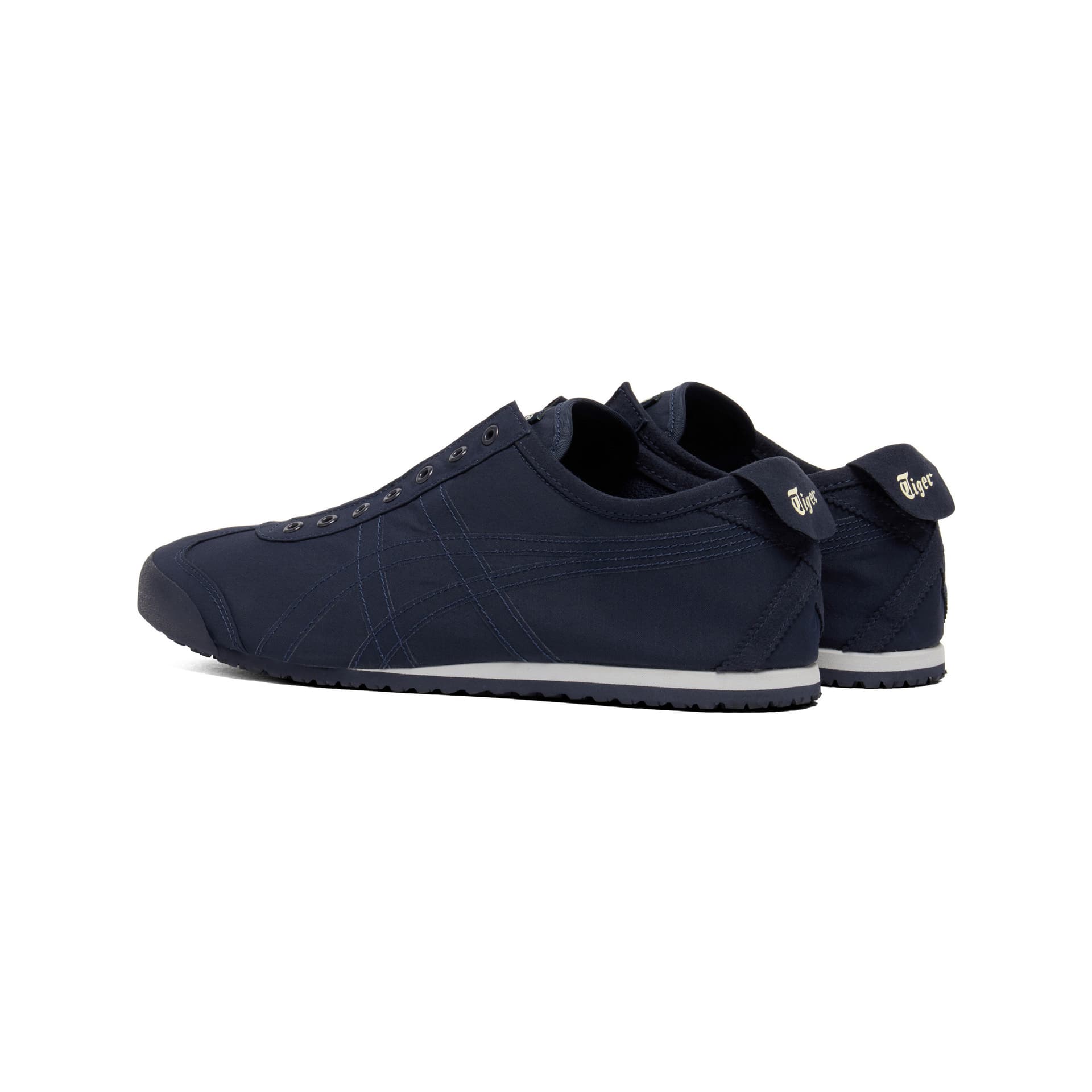 Кроссовки Onitsuka Tiger MEXICO 66 Slip-On Low-Top Повседневная Обувь Унисекс Темно-Синий - изображение 4