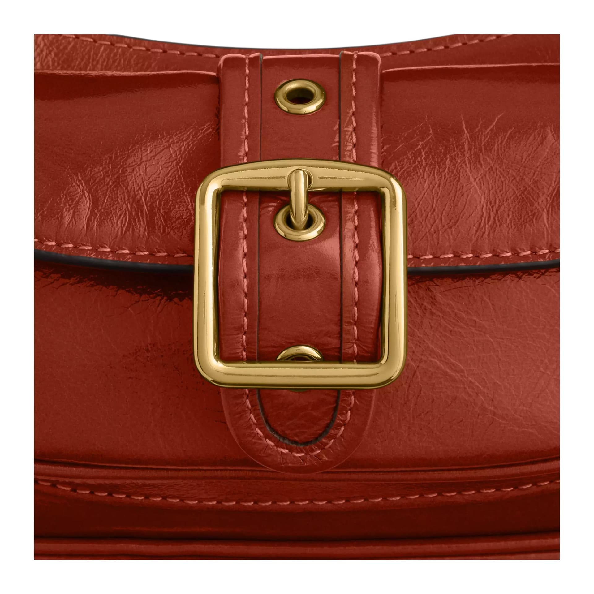 Мини-сумка COACH Ashton Кожа Плечевая Сумка Мини-Версия Женская Корица - изображение 7