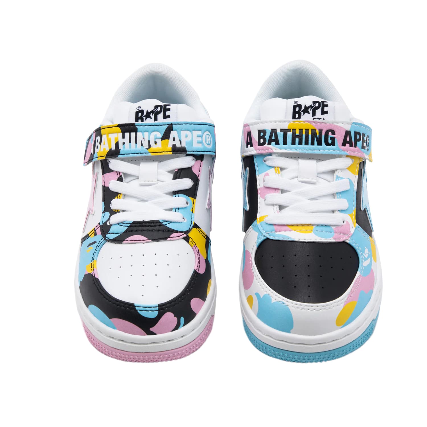 Кроссовки A BATHING APE BAPE STA Синтетическая кожа Низкий топ Повседневная обувь Детская - изображение 4