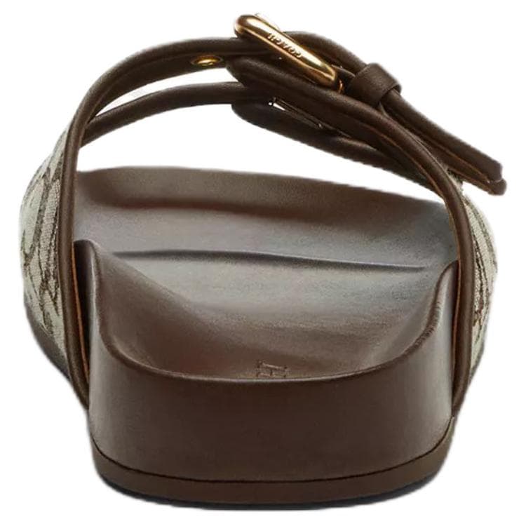 Сандалии COACH Шлепанцы Женские Коричневые - изображение 5
